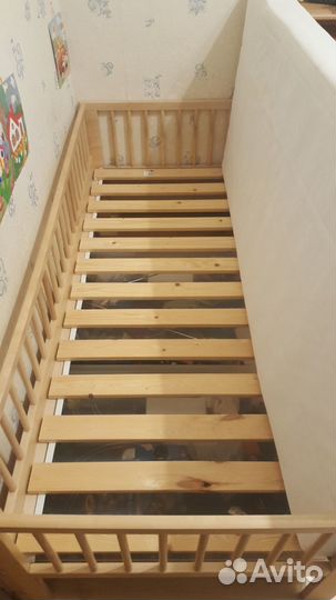 Кровать Икеа+матрац сп.м.150на70