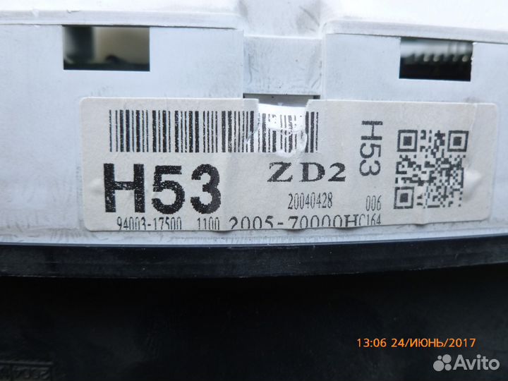 Щиток приборов на Хюндай Матрикс