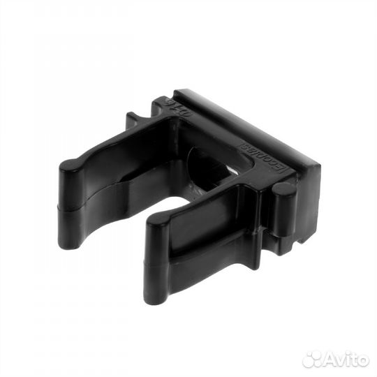 Держатель-клипса для труб Экопласт D16 мм цвет чёр