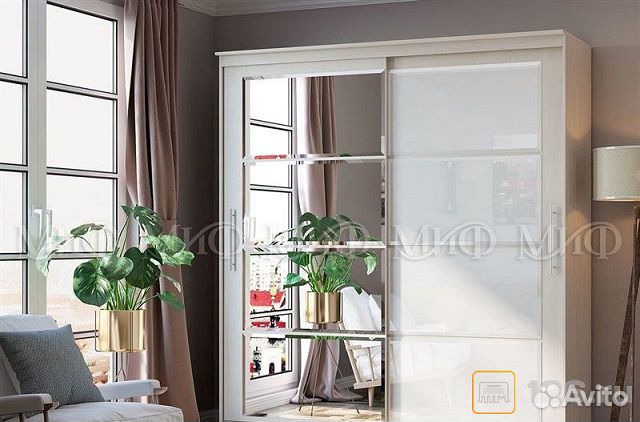 Шкаф купе Элегант 7 сандал