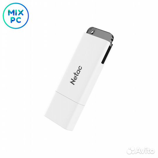 Флеш Диск 128GB Netac U185 White USB 2.0