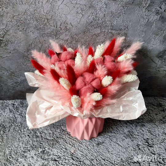 Букеты и композиции из сухоцветов и лаванды