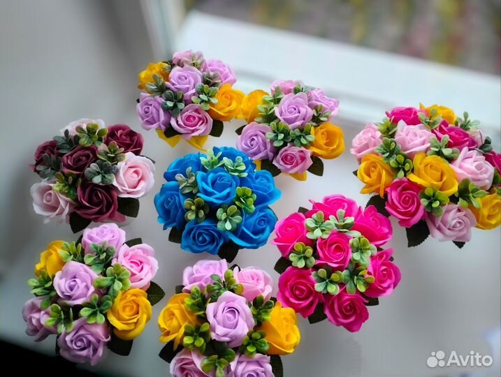 Мыльные цветы букет