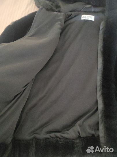 Куртка меховая для девочки H&M, 146-152