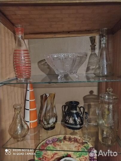 Предметы из цветного и другого стекла, хрусталь