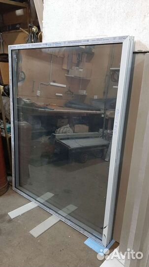 Окно тонированное из алюминия 1300х1600