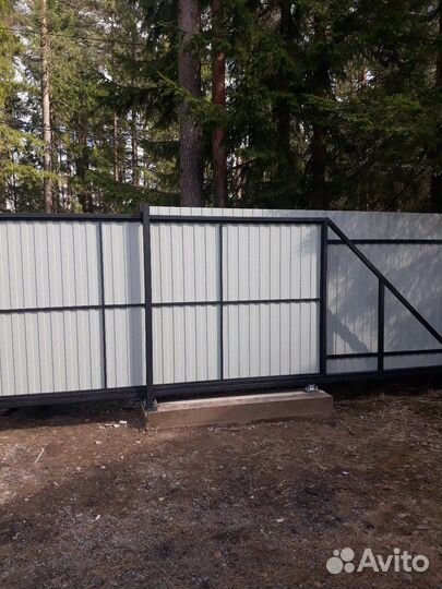 Откатные ворота под ключ