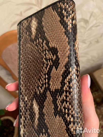 Кошелек женский натуральная кожа змеи