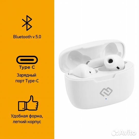 Новые Bluetooth наушники Digma TWS-19