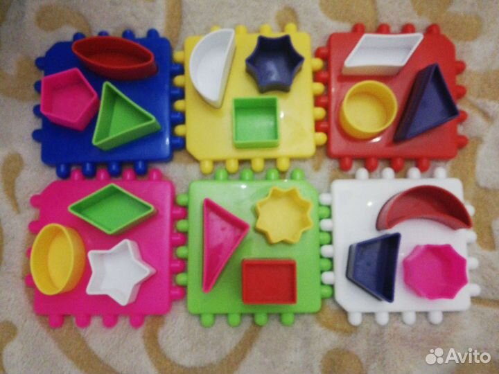 Квадраты никитина 1ур,пазл,липучки