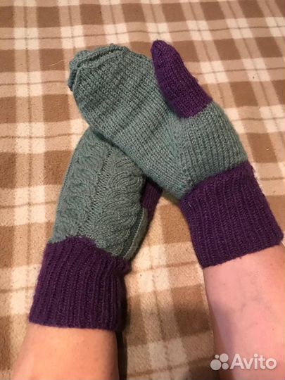 Варежки женские зимние