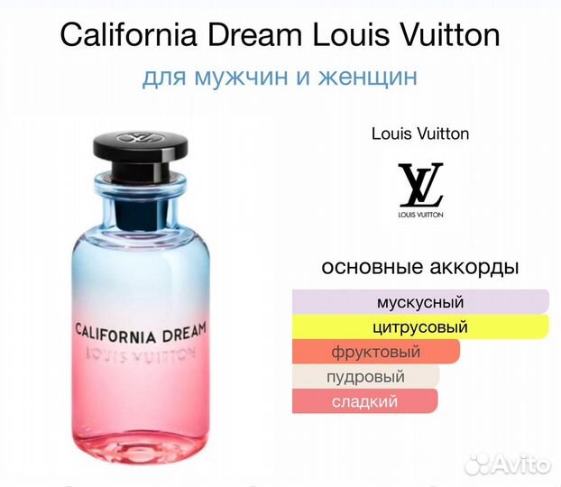 Louis Vuitton California Dream 100 ml Оригинал