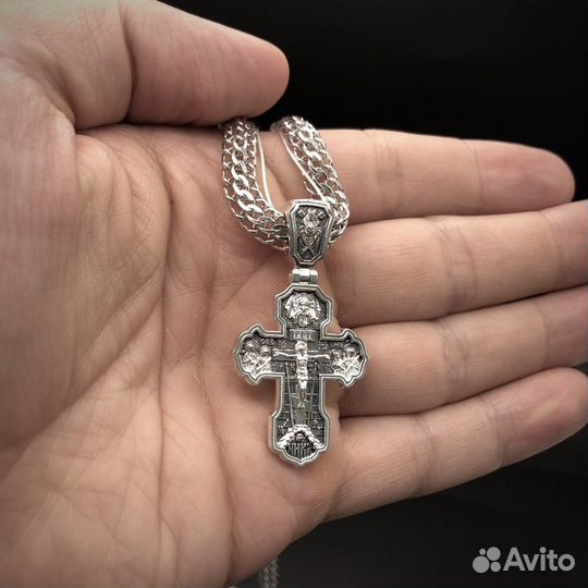 Серебряный крест оригинал авторская работа