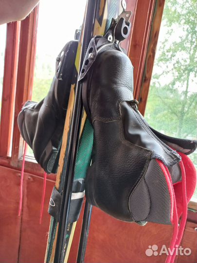 Лыжи беговые 3D profile + ботинки 38 размер
