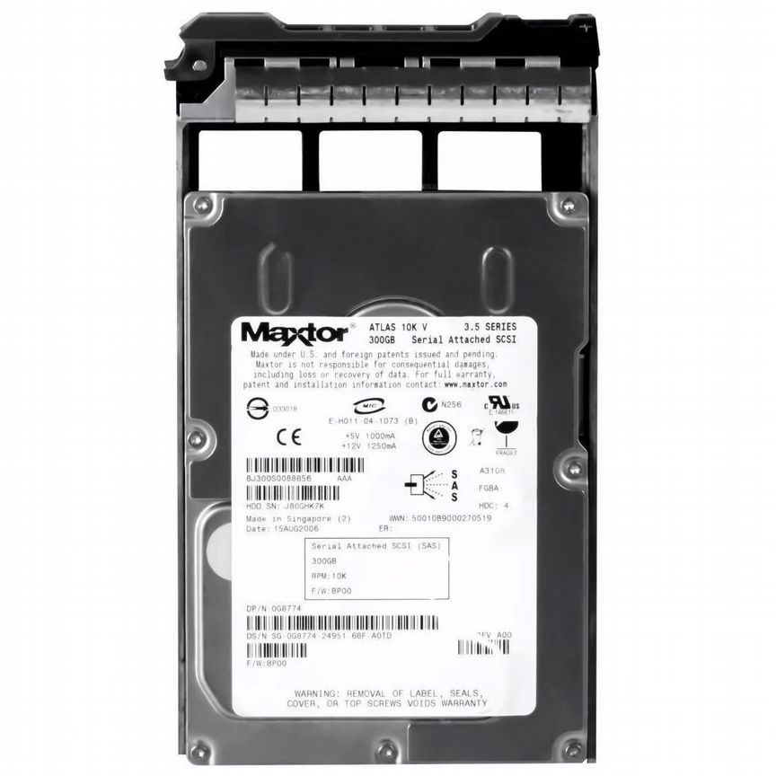 [G8774] Жесткий Диск Dell 300gb Sas 3,5" Hdd G8774