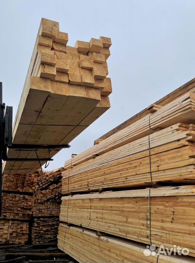Доска обрезная 40х150х6000