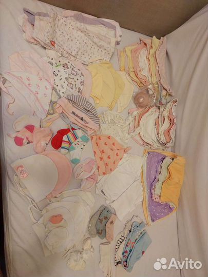 Детские вещи пакетом для девочки 0-4(5)мес