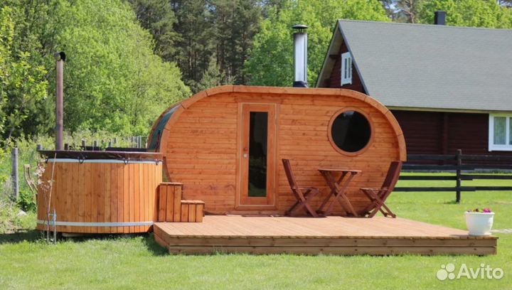 Баня бочка Танк терасской