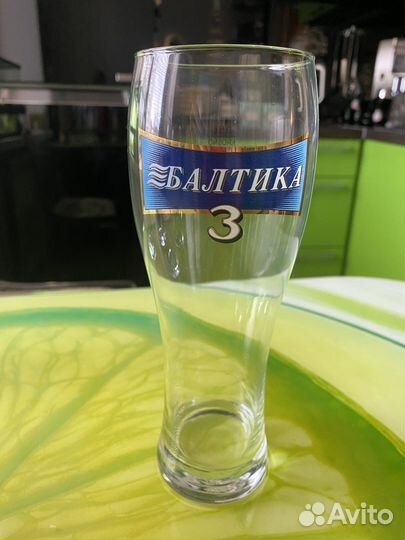 Набор новых пивных бокалов «Балтика 3» - 6 штук