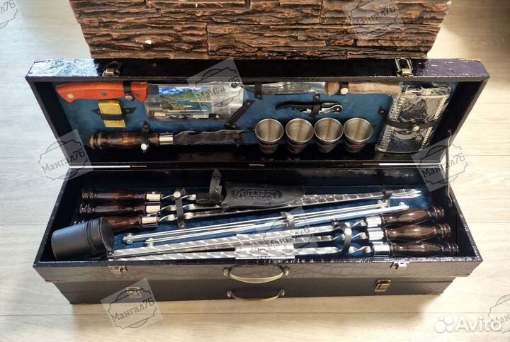 Мужской подарочный набор шампуров