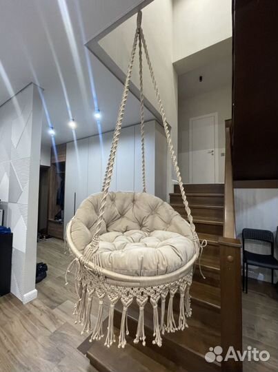 Подвесное кресло макраме