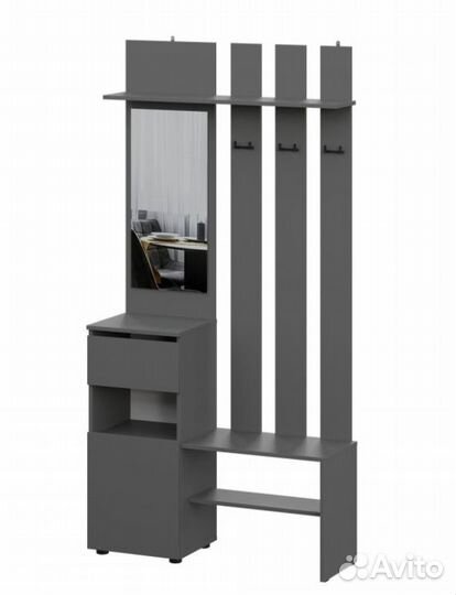 Вешалка Денвер с зеркалом в прихожую