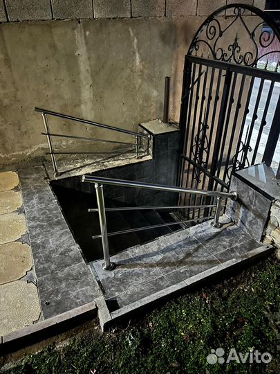 Перила из нержавеющей стали с установкой