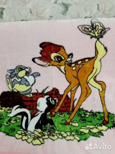 Плед детский плюшевый