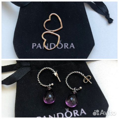 Пандора pandora серьги оригинал