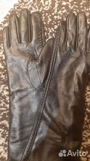 Перчатки кожаные