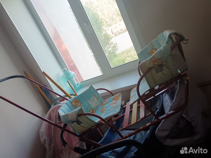 Детские санки для двоих