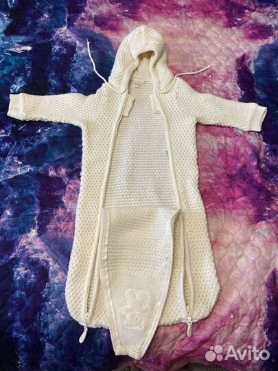 Вязанный конверт на выписку