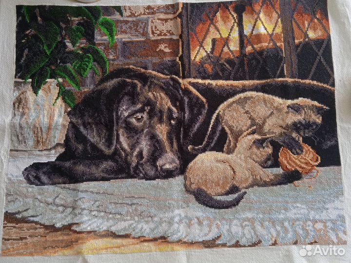 Картина вышитая крестом 