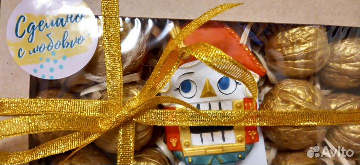 Щелкунчик + золотые орехи Подарок на Новый год
