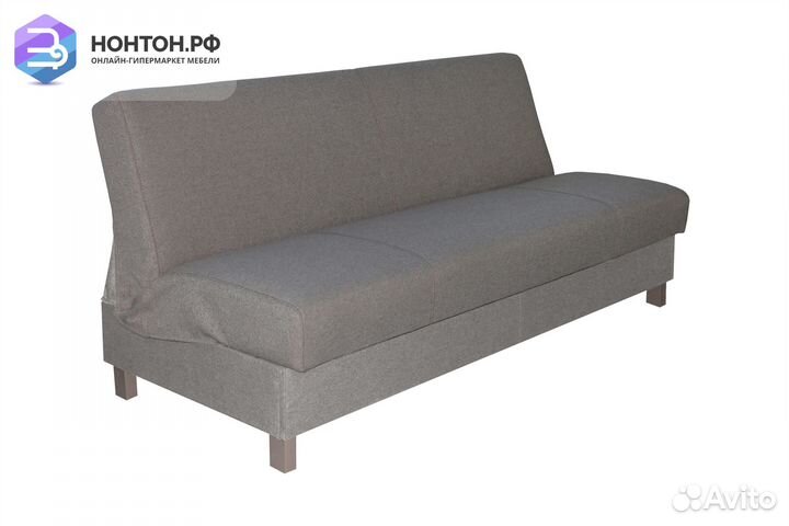 Диван книжка Ручеек на высоких ножках серый