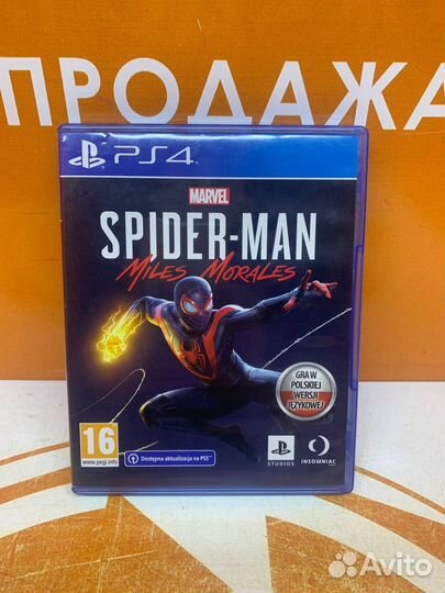 Диск Spider Man Miles Morales ps4