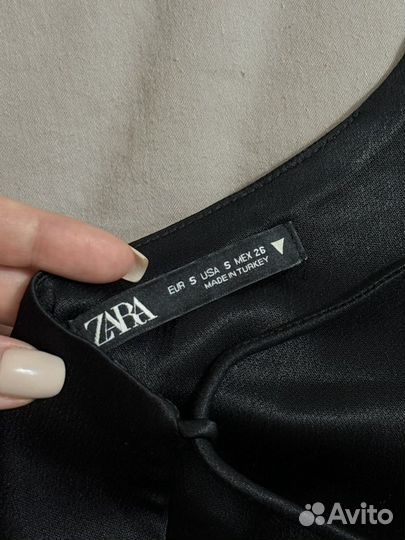 Атласный топ Zara (на доставке)