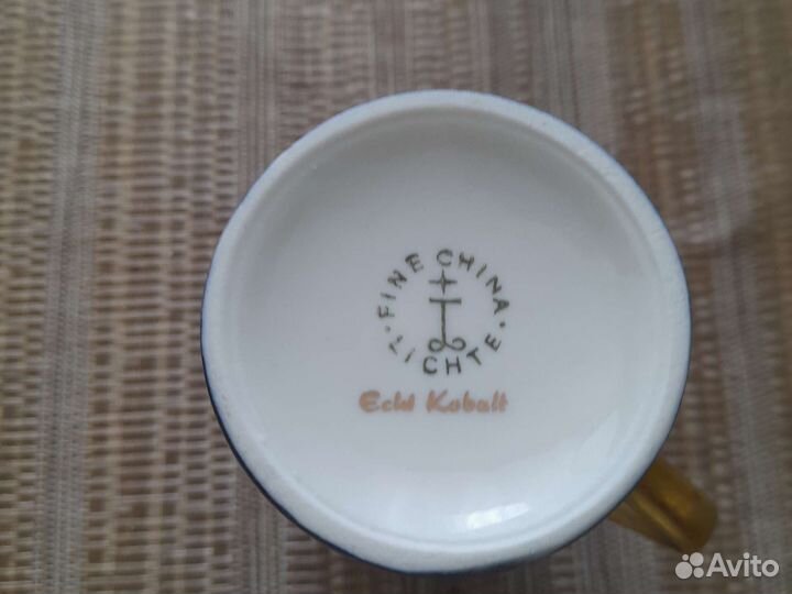 Кофейный сервиз, кобальт, гдр