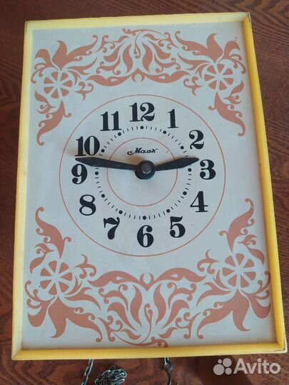 Часы-ходики. СССР. Русские узоры