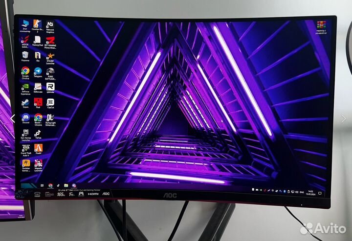 Игровой монитор изогнутый 165 hz