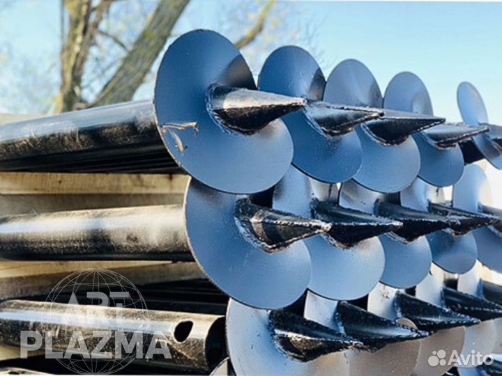 Лопасти для винтовых свай, наконечники, оголовок