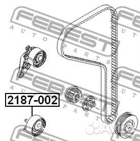2187002 Ролик натяжителя ремня грм