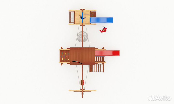 Детская игровая площадка уличная Савушка Люкс 8