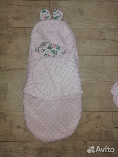 Конверт для девочки на флисе 56-62
