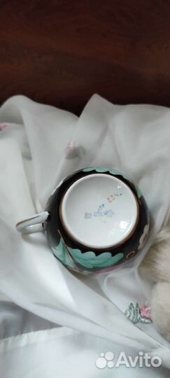 Чашка слива фарфор СССР вербилки и много посуды