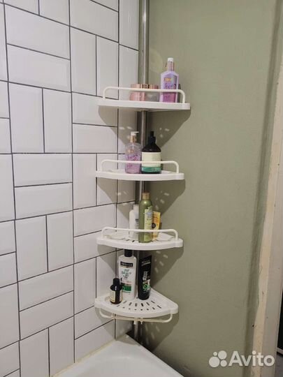 Угловая полка в ванную