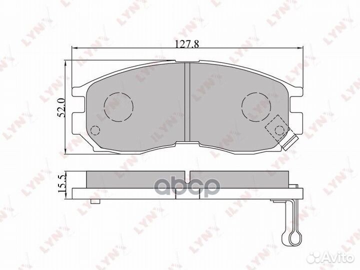 Колодки тормозные дисковые перед BD5509 LYN