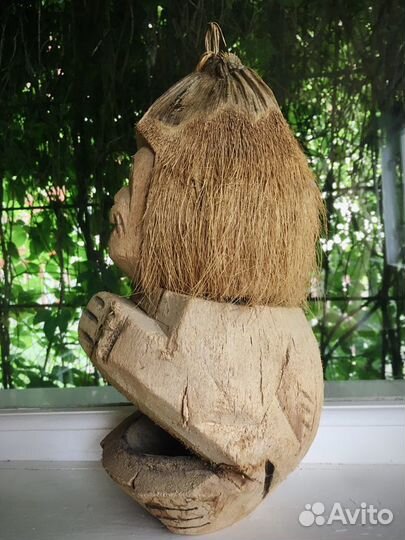 Кашпо из кокоса