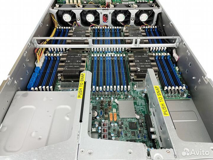 Сервер Supermicro 2049U-TR4 4xCPU 2* 2xGold 6132 128Gb