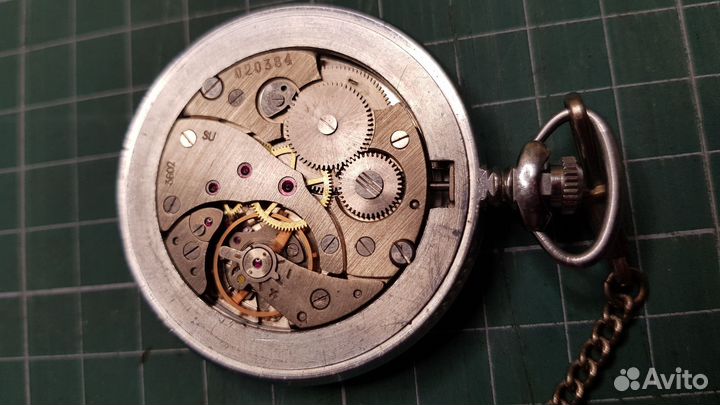 Карманные часы «Глухарь» молния СССР